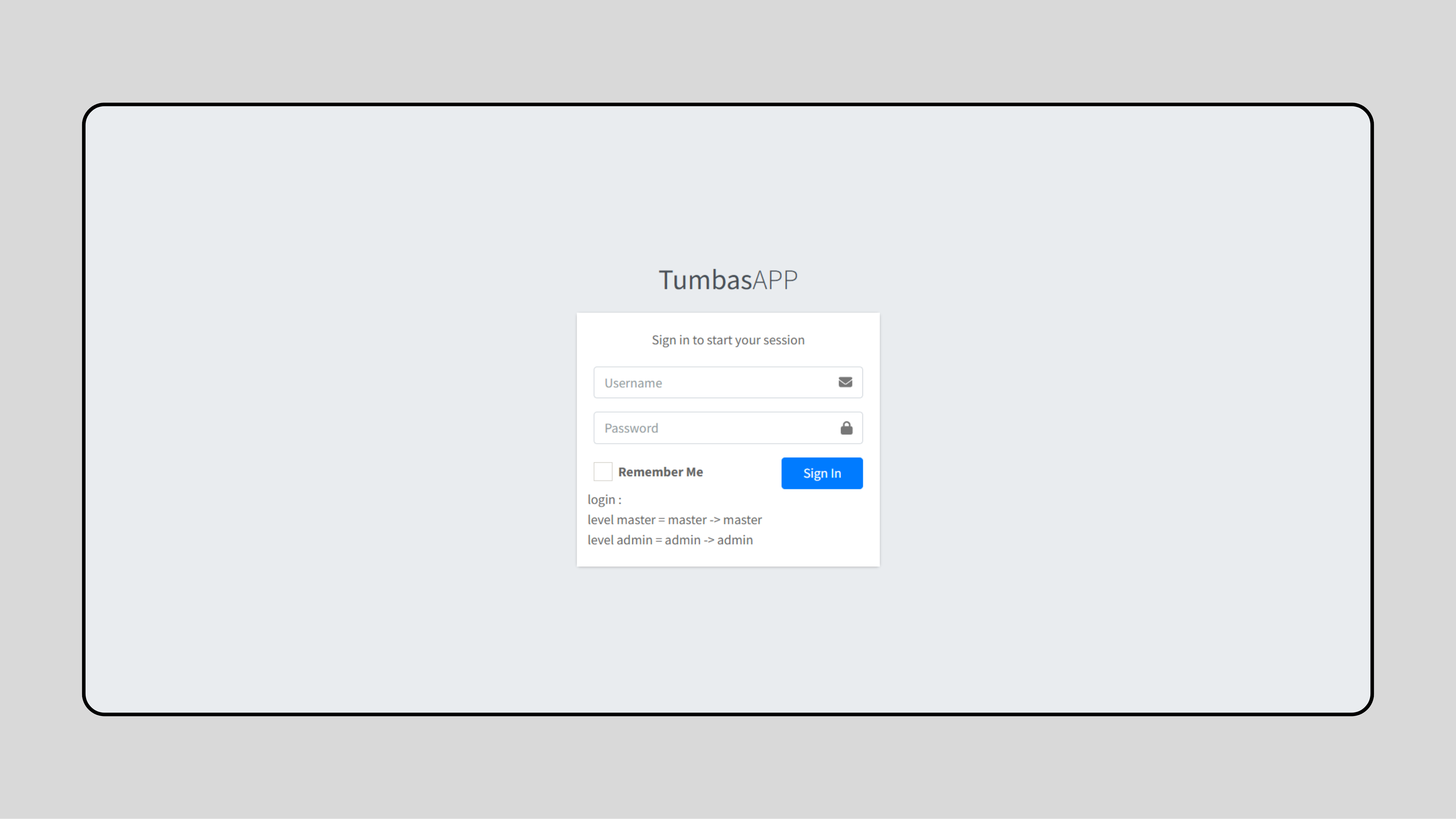 Tumbas Point of Sale